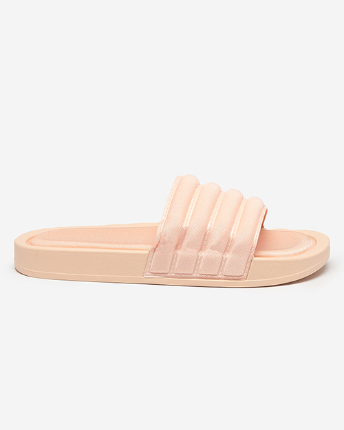 Жіночі шльопанці кольору пудра Lenira