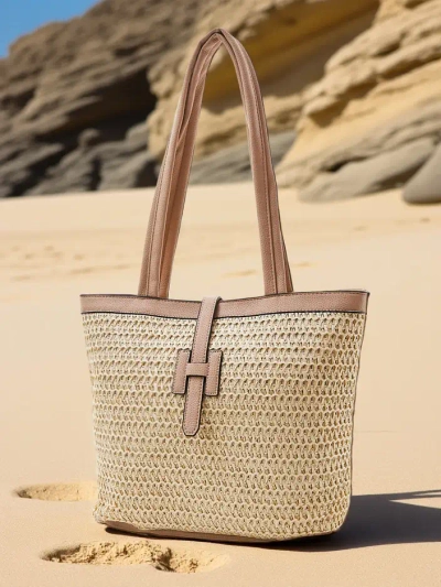 Royalfashion Velká slámová kabelka pro ženy