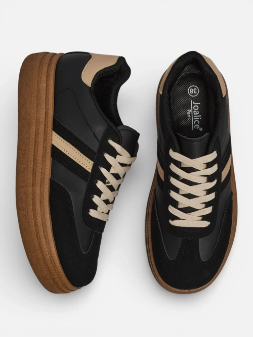 Жіночі Кеди Luna Чорні Екологічні Casual на Весну