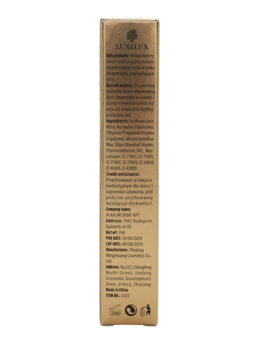 Luxelux Matte Lip Gloss 01 4.5g