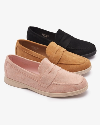 Жіночі мокасини з екозамші рожевого кольору Daffer- Footwear