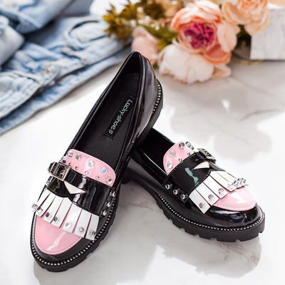 Černé mokasíny s ozdobami Gwadalaha - Obuv 1