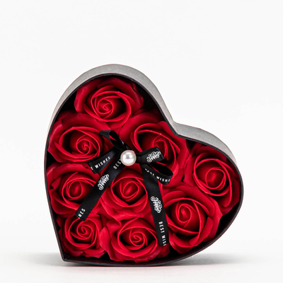 Flowerbox červené květiny v krabičce - Příslušenství