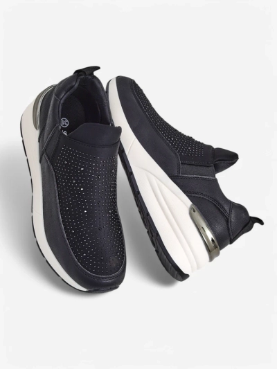 Royalfashion dámské sportovní boty na slip-on s kamínky Elera