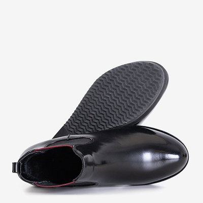 Černé dámské klínové boty od firmy Stasia - Footwear