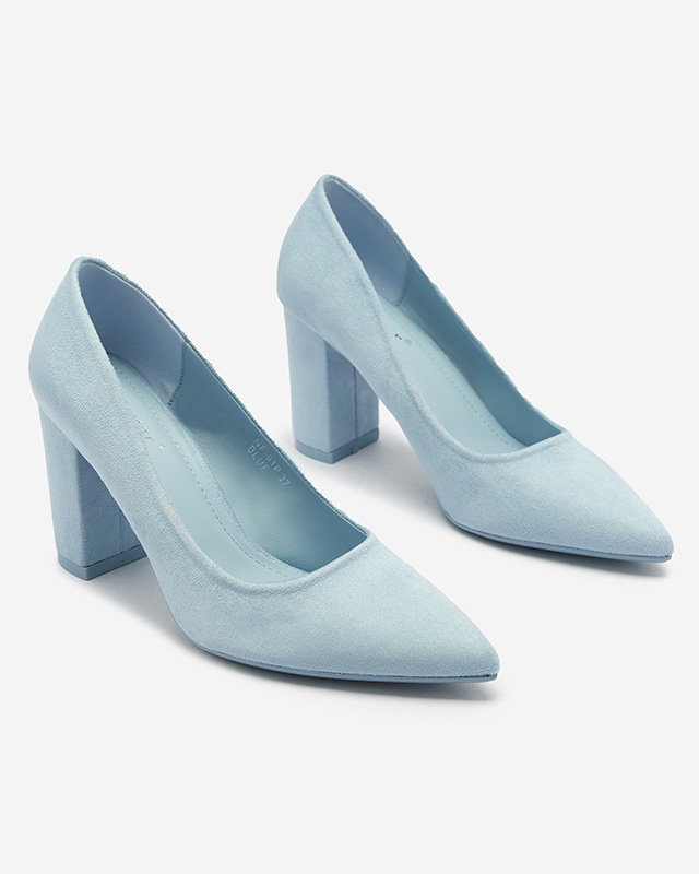 Modré dámské polobotky z ekokůže Duttos- Obuv