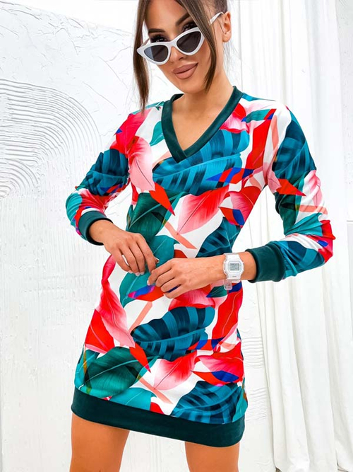 Жіноча міні-сукня Royalfashion з оригінальним візерунком