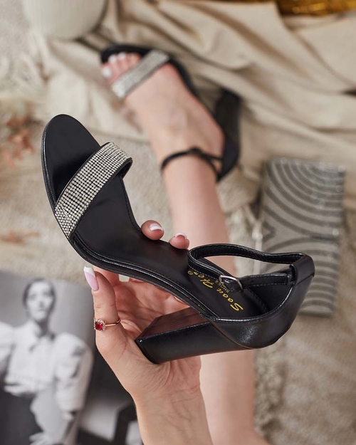 Жіночі туфлі-човники Royalfashion з цирконієм Kettilca