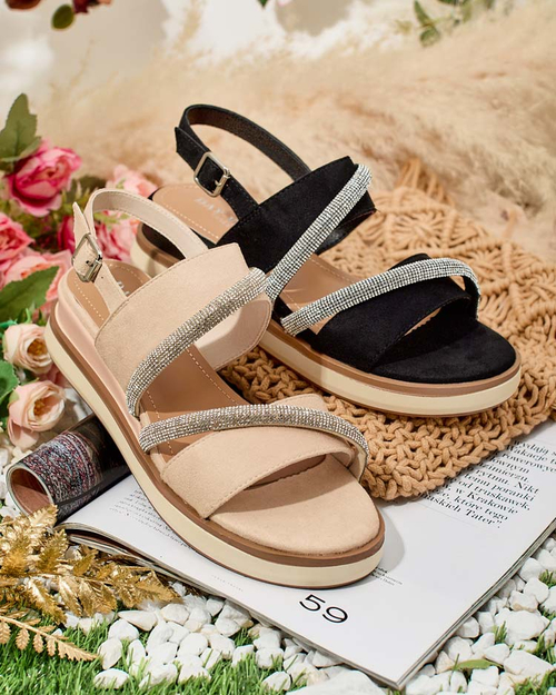 Royalfashion Жіночі босоніжки Obissa на низьких підборах