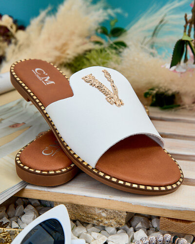 Royalfashion Жіночі шльопанці з екошкіри Cemenna
