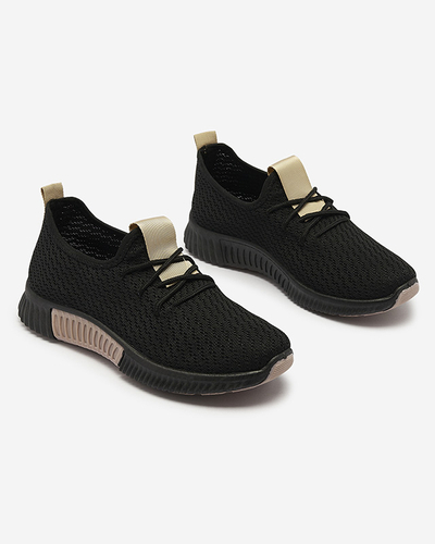 Černá dámská sportovní obuv s hnědou vložkou Keteti - Obuv