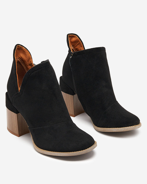 Чорні жіночі чоботи з вирізами Encura - Взуття