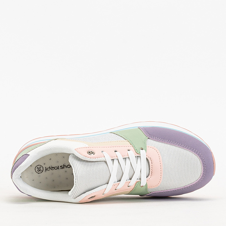 Vícebarevné dámské sportovní tenisky se třpytkami Berilan - Obuv