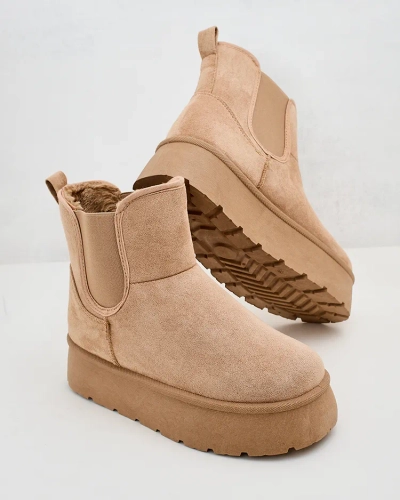 Royalfashion Dámské krátké boty Nomas a'la snow boots