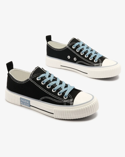 Černé dámské šněrovací tenisky Tasabba- Obuv