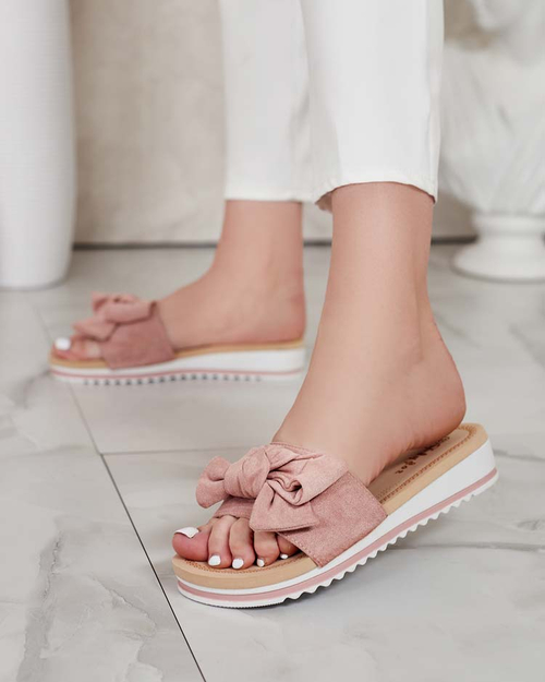 Royalfashion Жіночі шльопанці з бантом Erinner