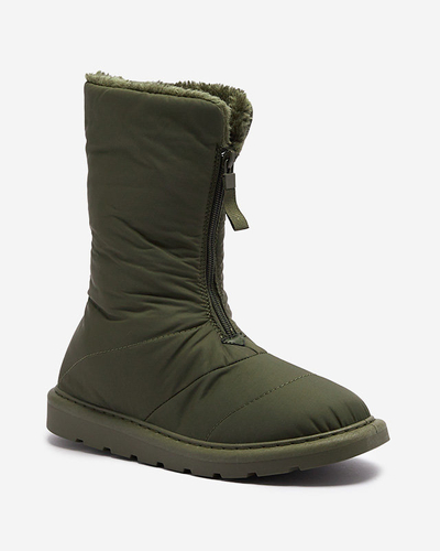 Темно-зелені жіночі черевики а-ля снігоступи Tirigga- Footwear