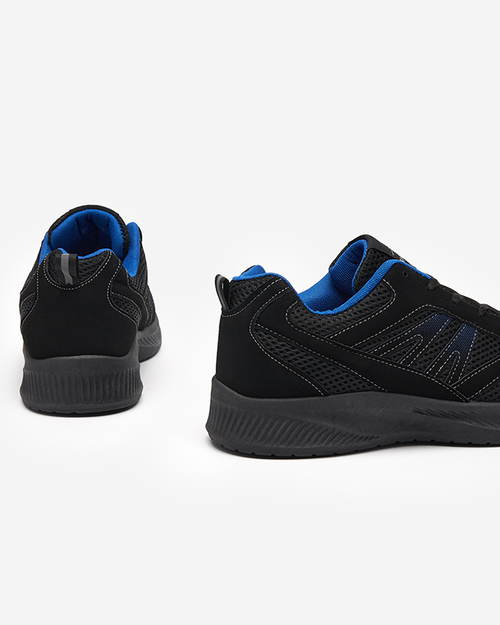 OUTLET Чоловічі синьо-чорні туфлі на шнурівці Beniro - Взуття