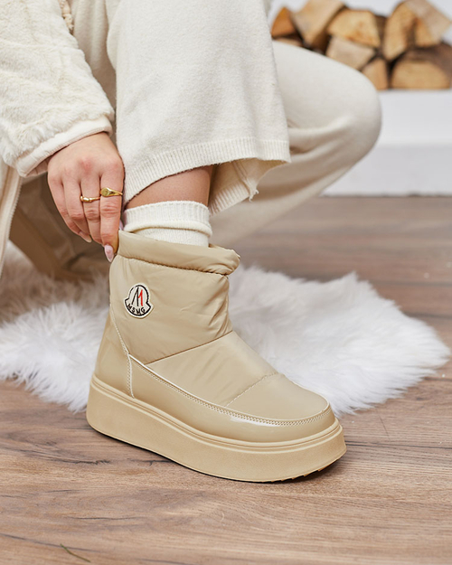 Royalfashion Жіночі снігоступи світло-коричневого кольору Ademra