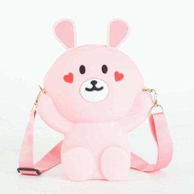 Světle růžová kabelka s medvídkem - Příslušenství