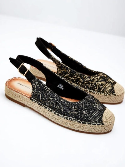 Royalfashion Dámské espadrilky s ozdobnou výšivkou