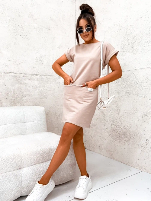 Royalfashion Жіноча бавовняна сукня тканина