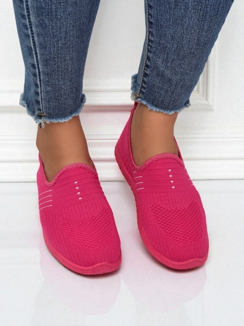 Жіночі мокасини Perseida комфортна тканина помаранчева на весну та літо