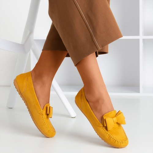 Жіночі мокасини з гірчицею з бантом Ursula - Взуття 1