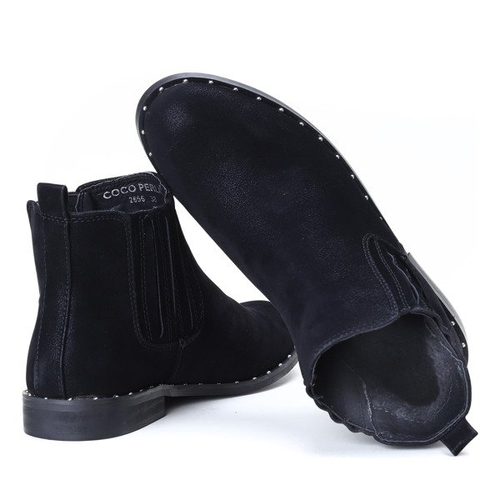 Czarne botki Audria- Obuwie