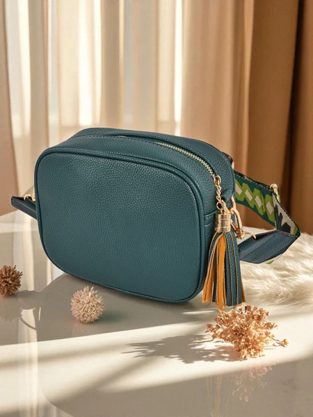 Royalfashion Malá dámská kabelka z eko kůže s barevným popruhem Kovi Lace