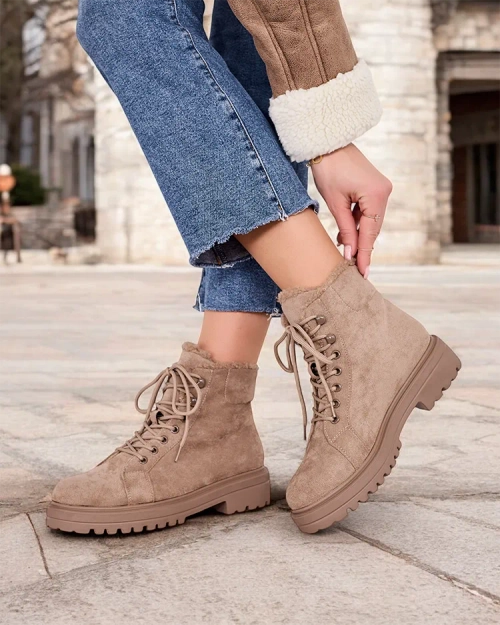 Жіночі чоботи Royalfashion на шнуровці Vesot