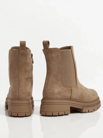 Dámské kotníkové boty a'la Chelsea boots z eko-semiše Lunvor