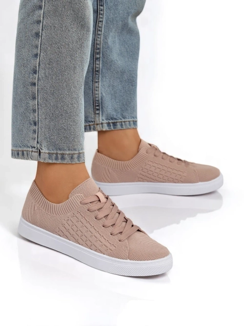 Жіночі кросівки Royalfashion Calista Rosa - рожеві туфлі на весну та літо