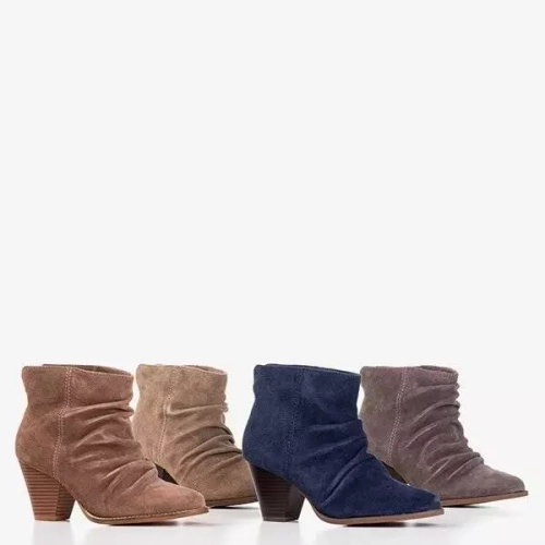 ВИХІД Світло-коричневі черевики з сорочками Holtien - Взуття