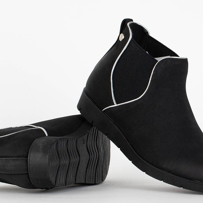 VÝPRODEJ Elegantní dámské kozačky černé Zulla- Footwear