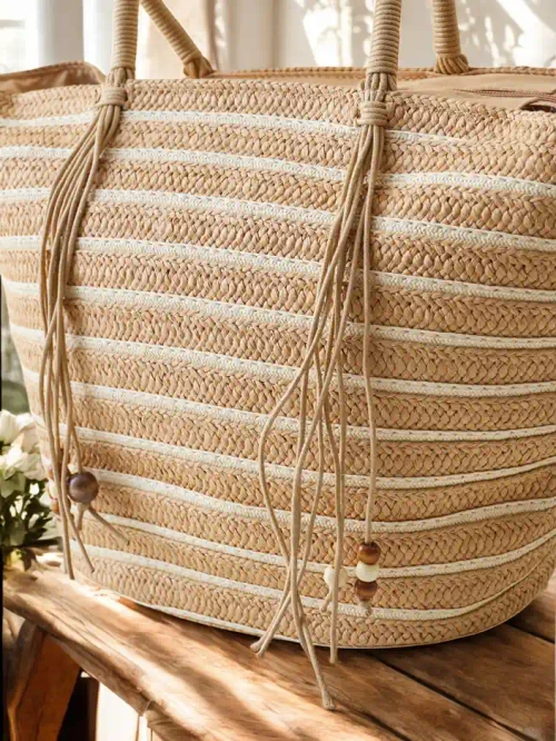 Royalfashion Велика солом'яна сумка для жінок