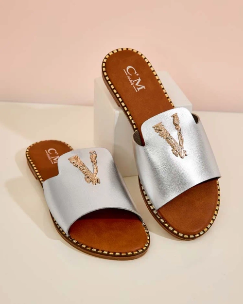 Royalfashion Жіночі шльопанці з екошкіри Cemenna