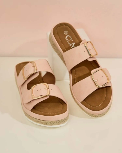 Royalfashion Жіночі шльопанці з пряжками Ossfo