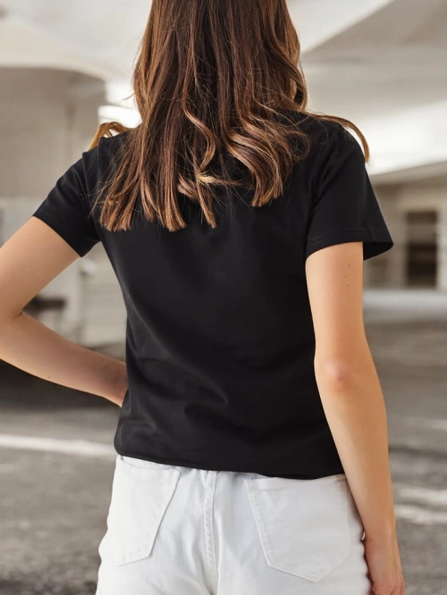 Royalfashion Жіноча бавовняна футболка Bunny Say Be Real