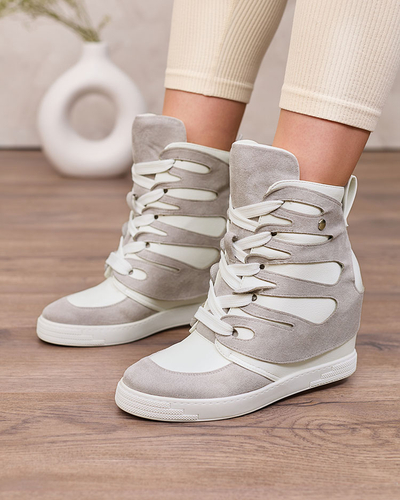 Жіночі спортивні черевики Royalfashion Grey на підборах Pamstinsa