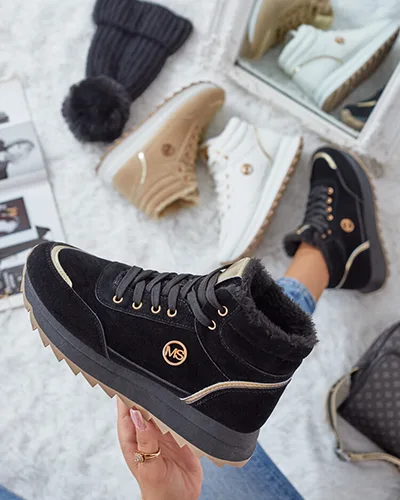 Royalfashion Zateplené dámské tenisky s kožíškem Casill