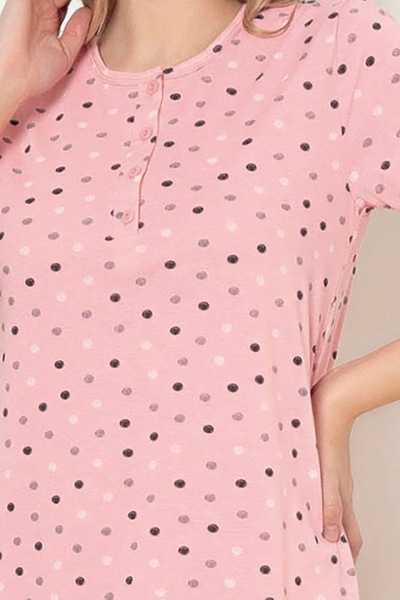 Royalfashion Dámská noční košile s puntíky