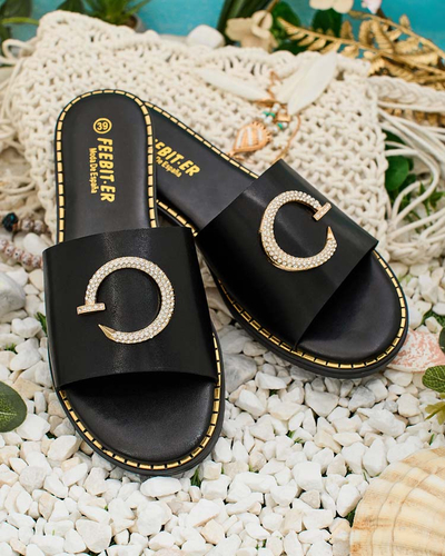 Royalfashion Dámské žabky s plochou podrážkou Omerta