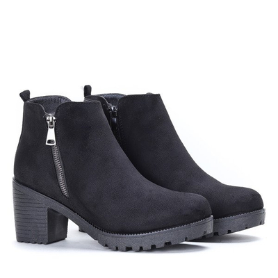 Czarne botki na słupku Nightcall - Obuwie