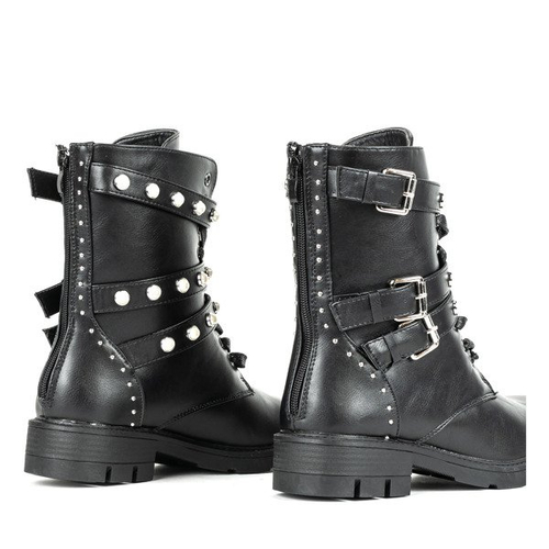 Чорні берци з прикрасами Federica - Взуття