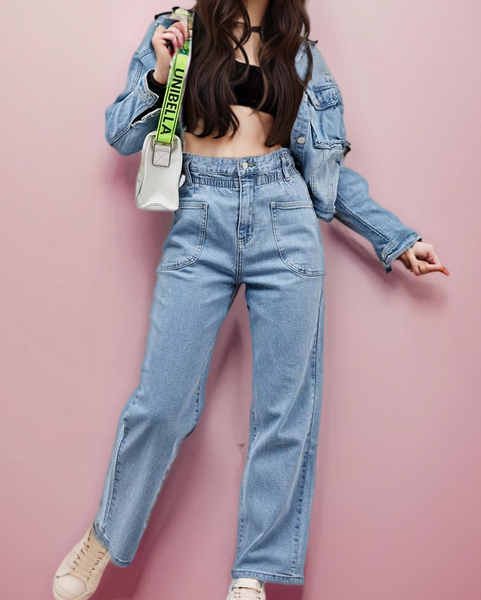 Royalfashion Dámské džínové kalhoty boyfriend