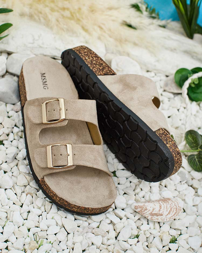 Royalfashion Жіночі шльопанці з пряжками Foumy