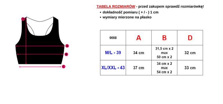 Černá dámská sportovní podprsenka - spodní prádlo