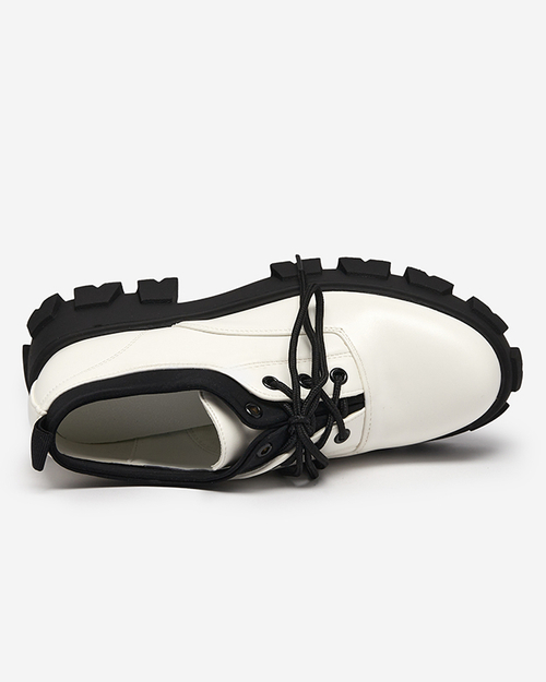 Жіночі туфлі з екошкіри білого кольору Ozud-Footwear