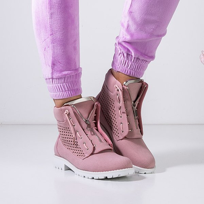 OUTLET Ажурні жіночі черевики Ice Love Pink - Взуття